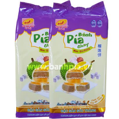 Bánh pía chay môn sầu riêng lớn Bánh pía chay môn sầu riêng lớn