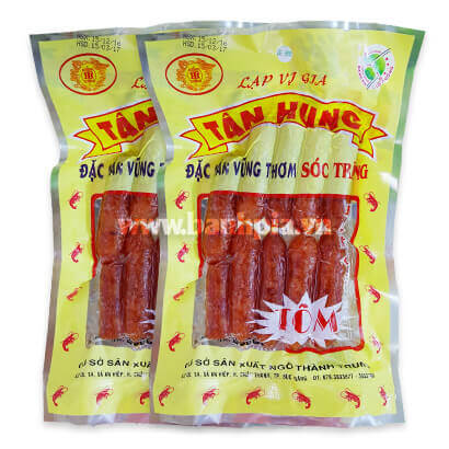 Lạp xưởng tôm Tân Hưng 200g Lạp xưởng tôm Tân Hưng 200g
