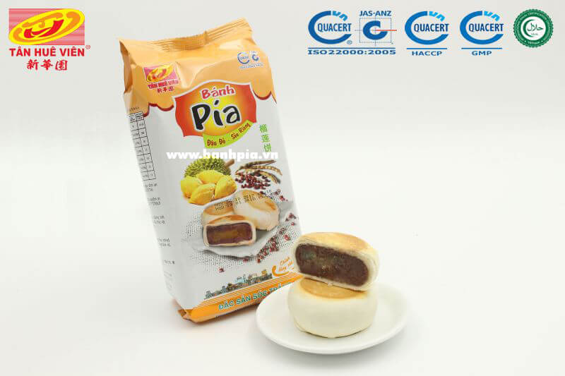 Bánh pía chay đậu đỏ sầu riêng Bánh pía chay đậu đỏ sầu riêng