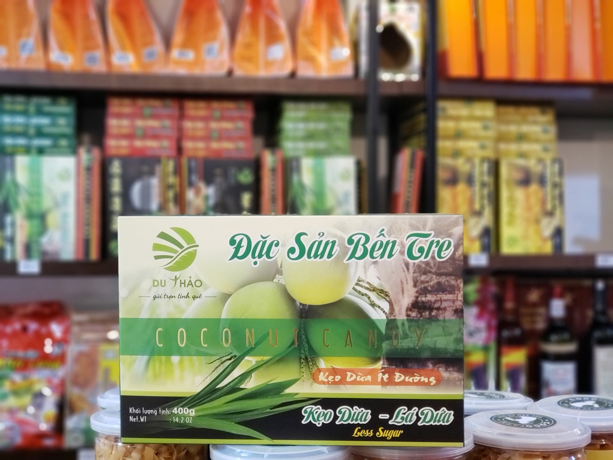 Kẹo dừa lá dứa cao cấp Du Thảo 400g