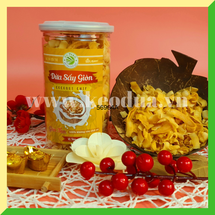 Dừa sấy giòn Bến Tre cao cấp vị sữa Dừa sấy giòn Bến Tre cao cấp vị sữa