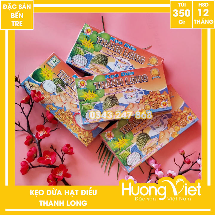Keọ dừa hạt điều Thanh Long 350gr Keọ dừa hạt điều Thanh Long 350gr