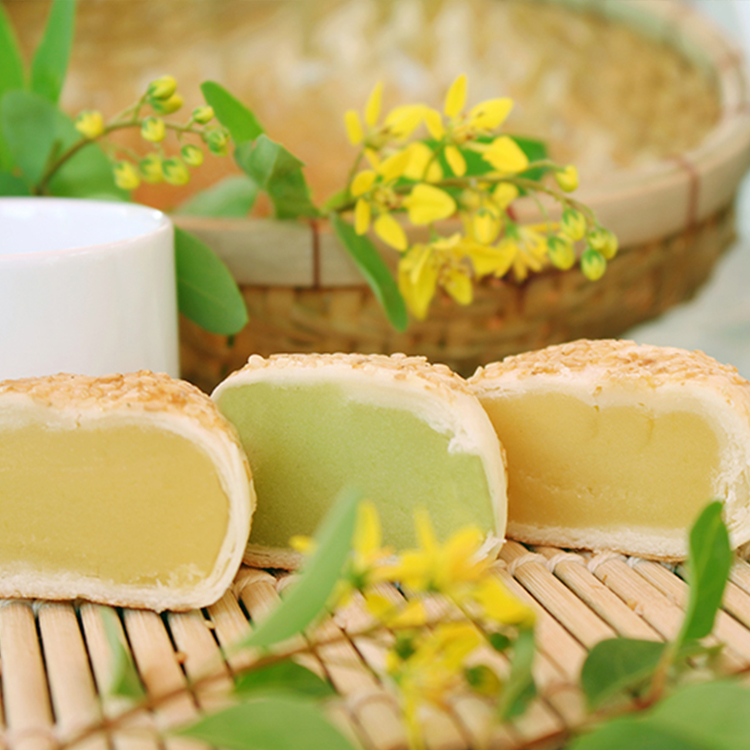 Bánh Long Châu đậu xanh Tân Huê Viên 200gr Bánh Long Châu đậu xanh Tân Huê Viên 200gr