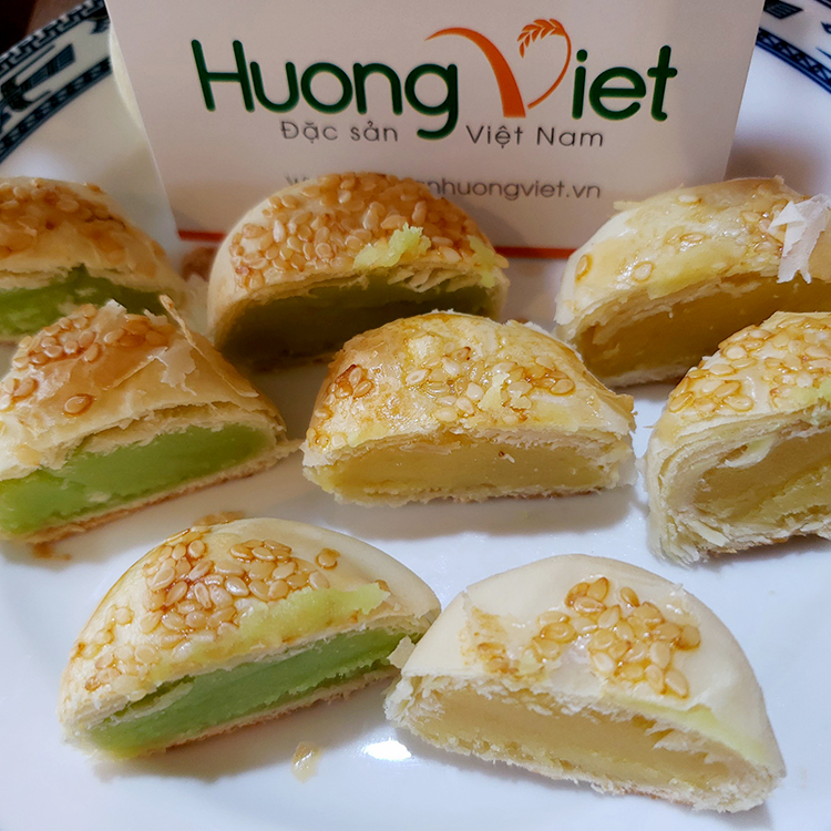 Bánh Long Châu đậu xanh Tân Huê Viên 200gr Bánh Long Châu đậu xanh Tân Huê Viên 200gr