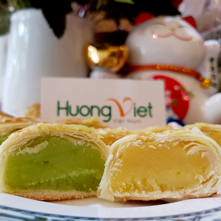 Bánh Long Châu đậu xanh Tân Huê Viên 200gr Bánh Long Châu đậu xanh Tân Huê Viên 200gr