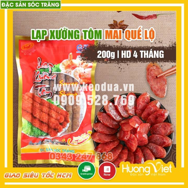 Lạp xưởng tôm Tân Huê Viên 200gr Lạp xưởng tôm Tân Huê Viên 200gr