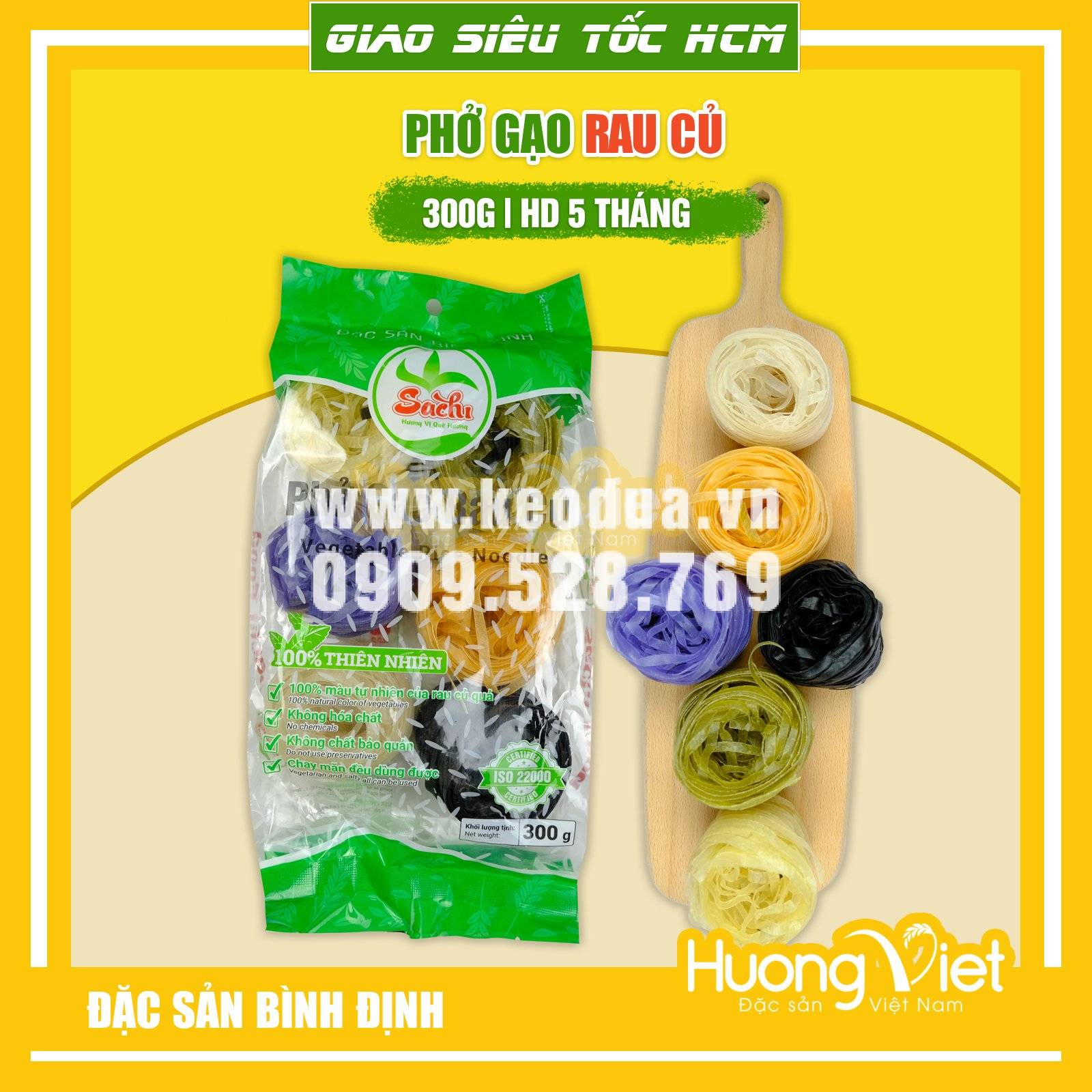 Phở gạo lứt Sachi 300gr Phở gạo lứt Sachi 300gr