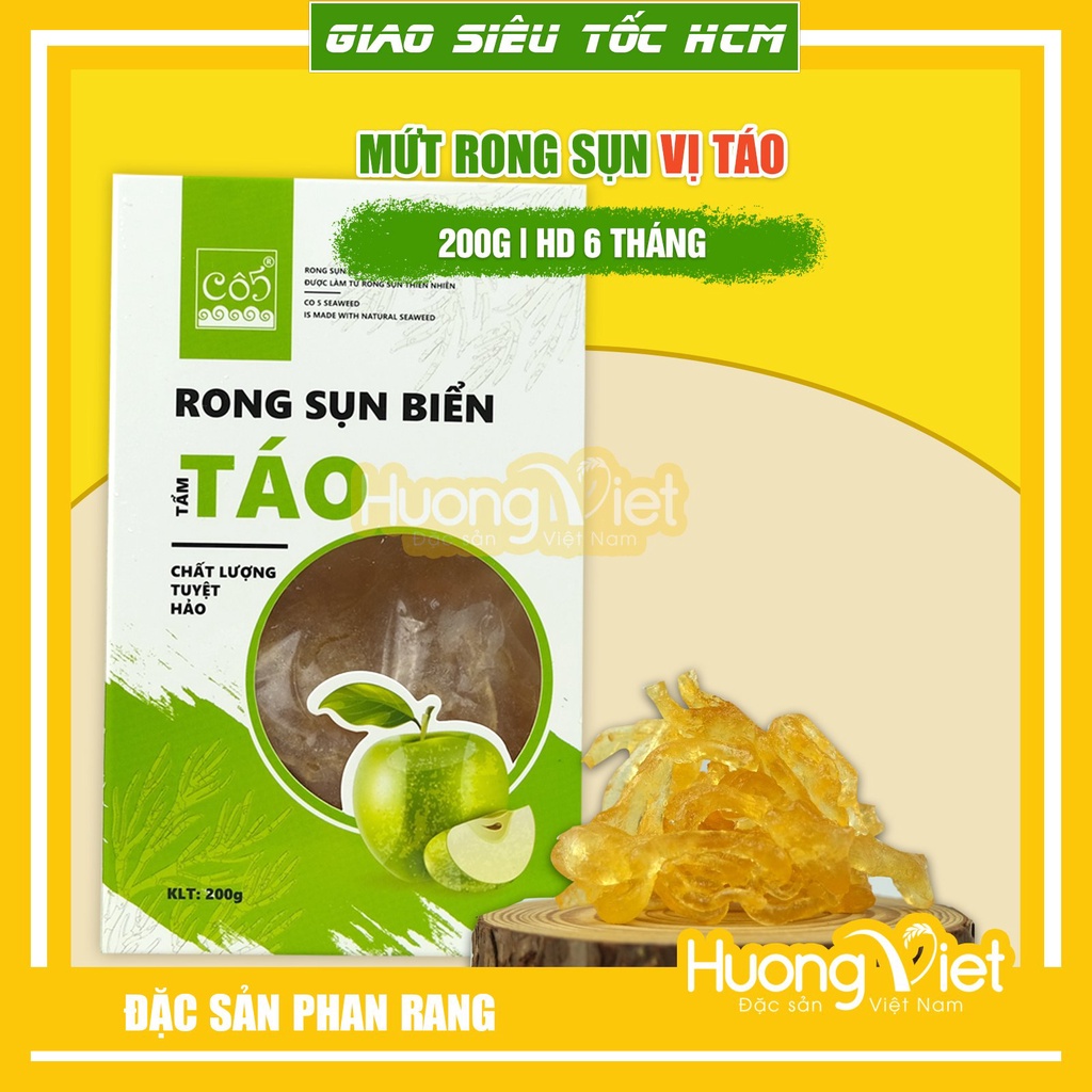Mứt rong sụn vị táo Cô Năm 200gr Mứt rong sụn vị táo Cô Năm 200gr