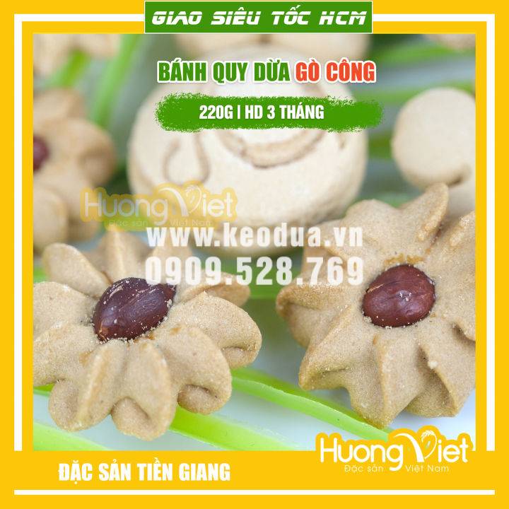 BÁNH QUY DỪA NHÂN THƠM XUÂN PHÚC 220G BÁNH QUY DỪA NHÂN THƠM XUÂN PHÚC 220G