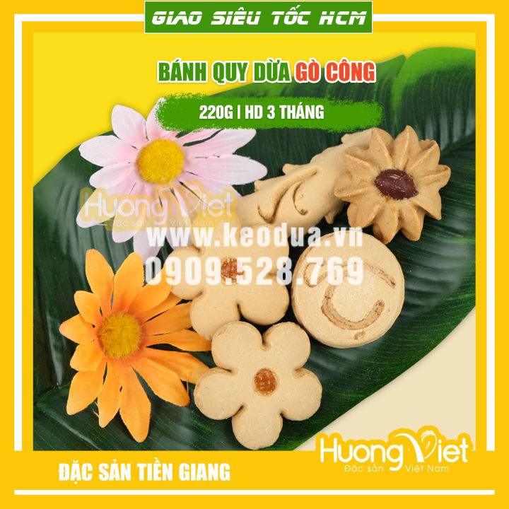 BÁNH QUY DỪA NHÂN THƠM XUÂN PHÚC 220G BÁNH QUY DỪA NHÂN THƠM XUÂN PHÚC 220G