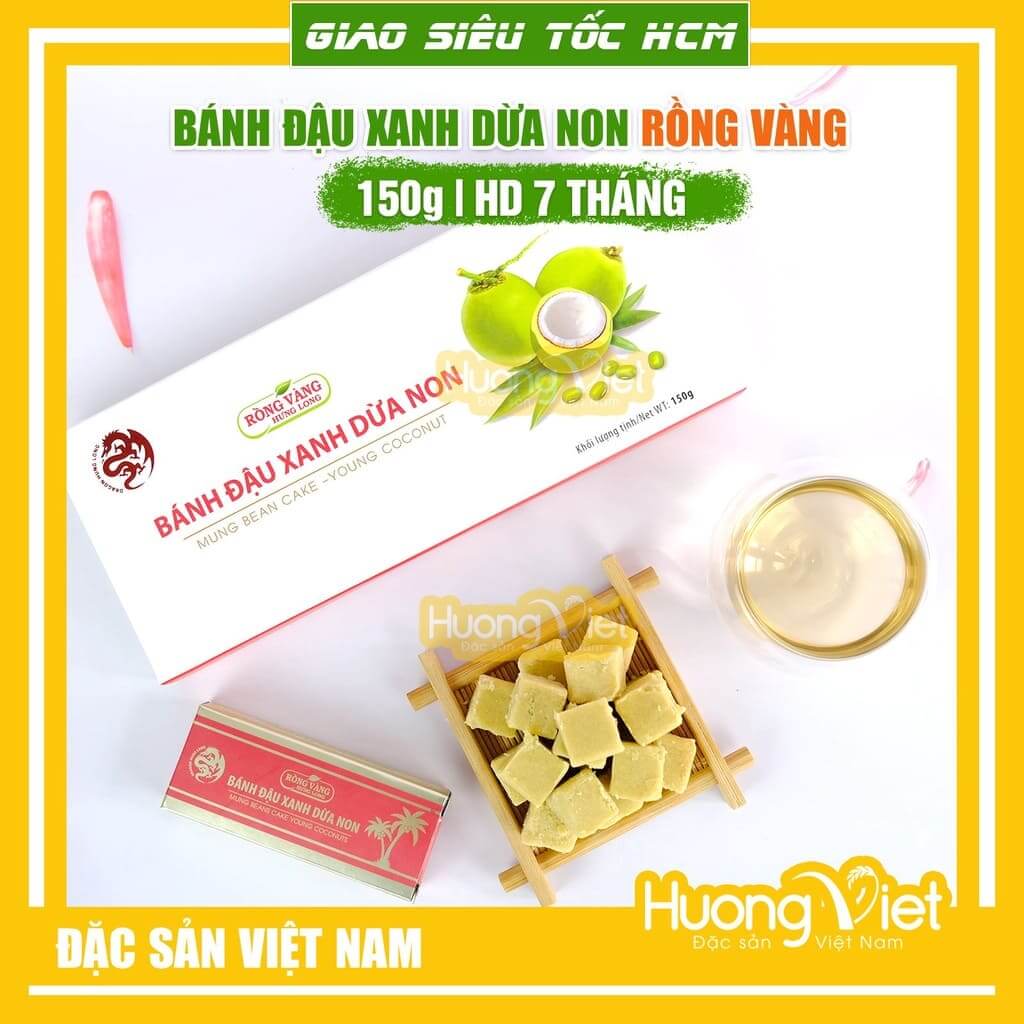 Bánh đậu xanh Rồng Vàng truyền thống Hưng Long Bánh đậu xanh Rồng Vàng truyền thống Hưng Long