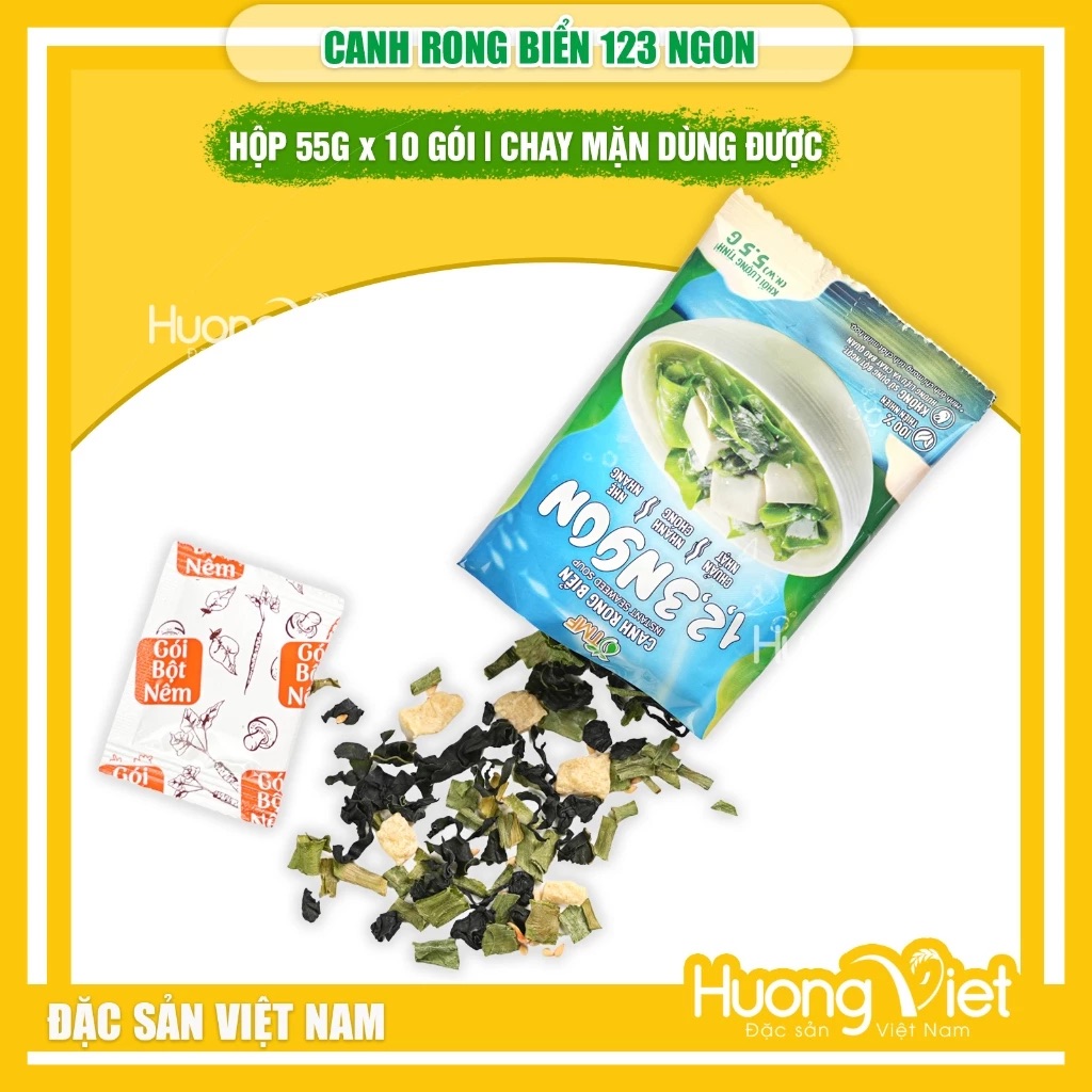 Canh rong biển ăn liền 123 Ngon