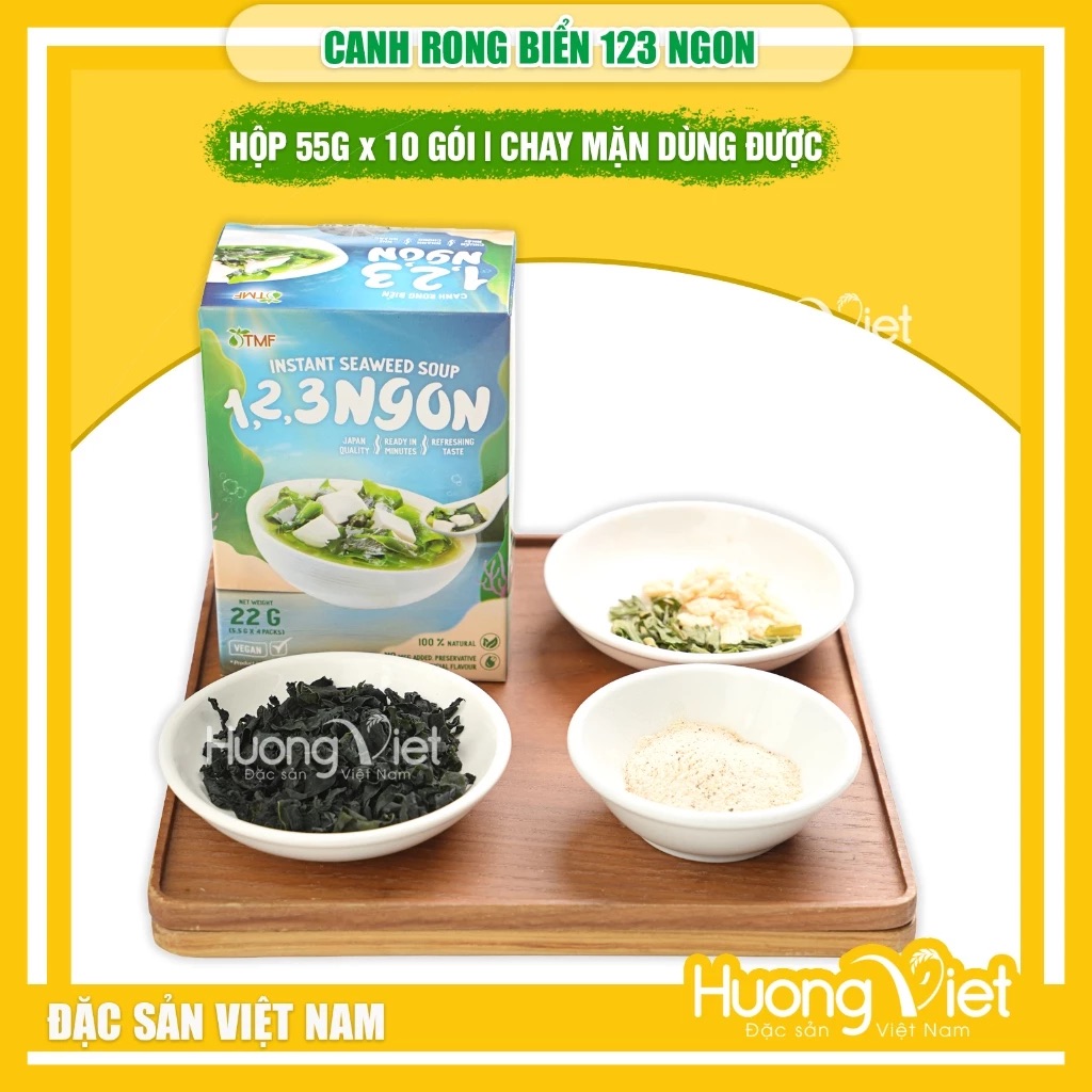 Canh Rong Biển ăn liền 123 Ngon Canh Rong Biển ăn liền 123 Ngon