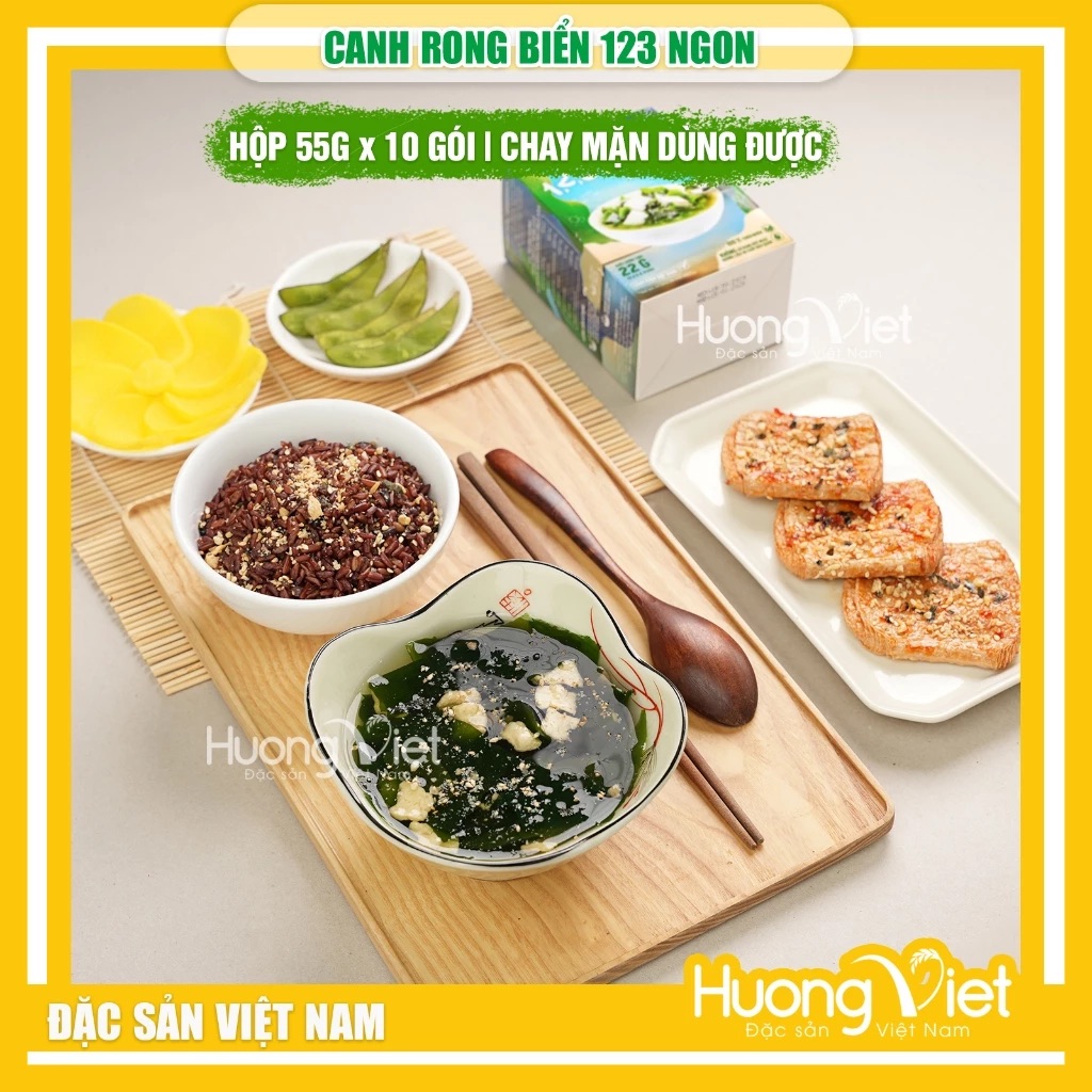 Canh Rong Biển ăn liền 123 Ngon Canh Rong Biển ăn liền 123 Ngon