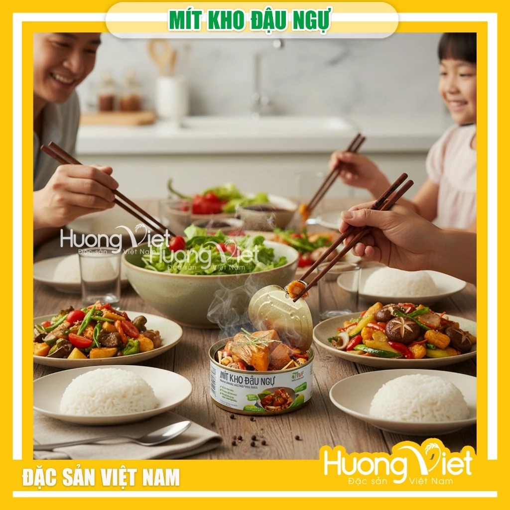 Mít Kho Đậu Ngự ăn liền hủ 140g Mít Kho Đậu Ngự ăn liền hủ 140g