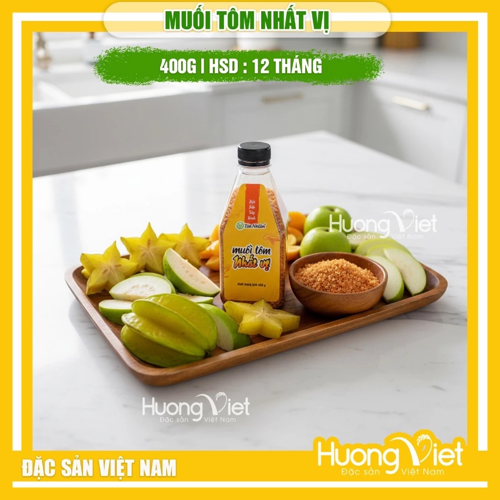 Muối Tôm Tây Ninh Nhất Vị hũ 400g