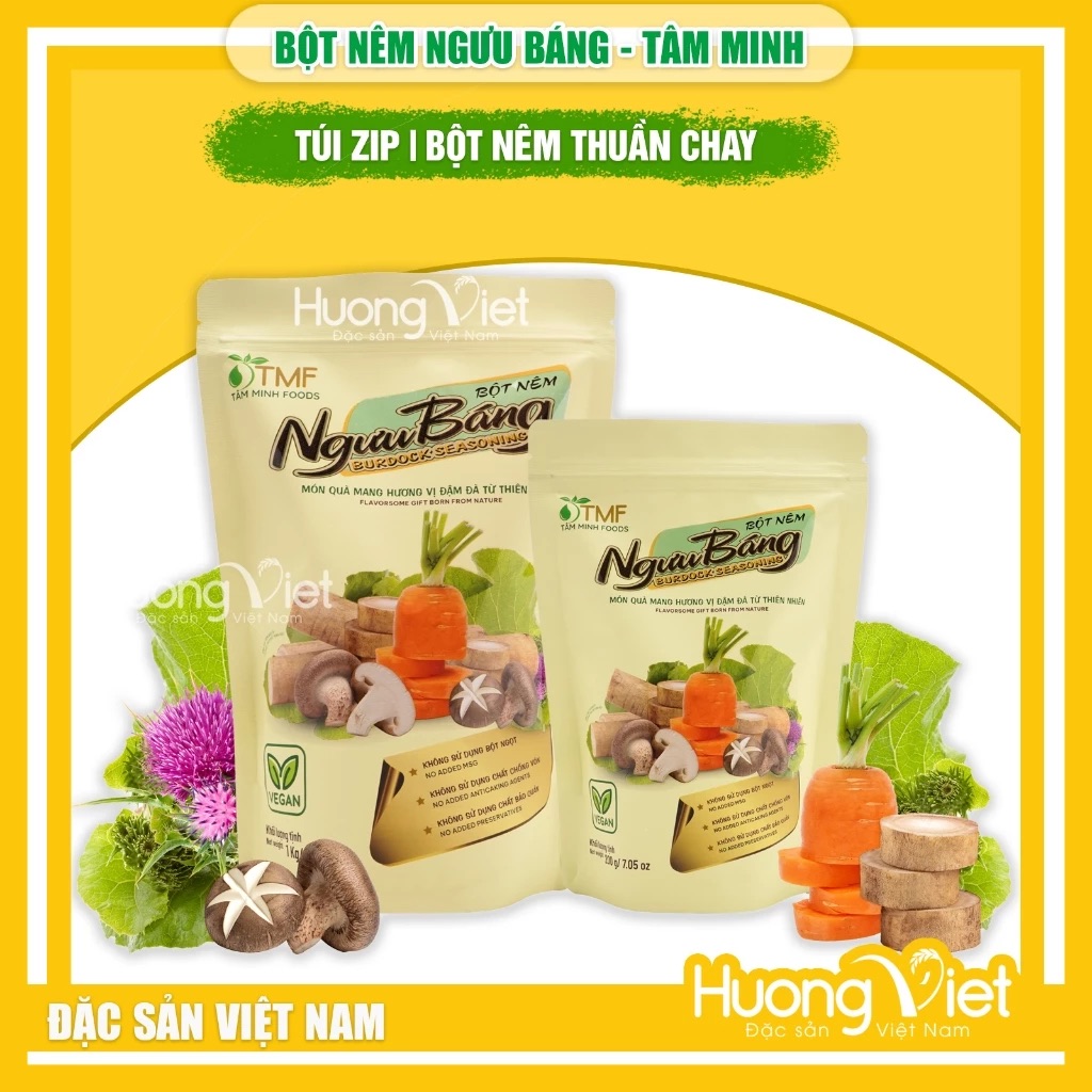 Bột Nêm Ngưu Báng thuần chay túi 200g Bột Nêm Ngưu Báng thuần chay túi 200g