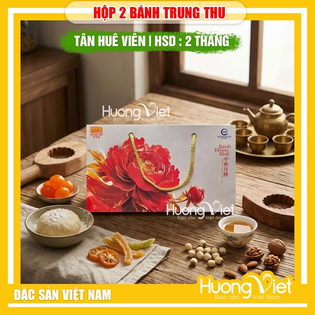 Bánh Trung Thu Kim Sa Trà Xanh Tân Huê Viên Bánh Trung Thu Kim Sa Trà Xanh Tân Huê Viên