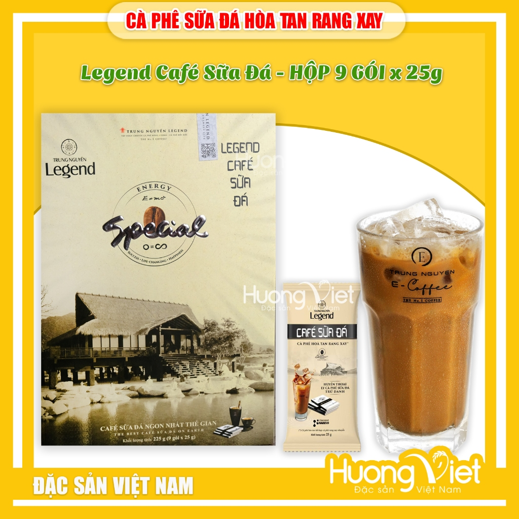 Cà Phê Sữa Đá Hòa Tan Trung Nguyên Legend Hộp 9 Gói Cà Phê Sữa Đá Hòa Tan Trung Nguyên Legend Hộp 9 Gói