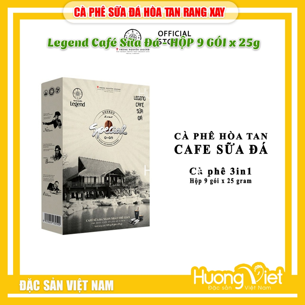 Cà Phê Sữa Đá Hòa Tan Trung Nguyên Legend Hộp 9 Gói Cà Phê Sữa Đá Hòa Tan Trung Nguyên Legend Hộp 9 Gói